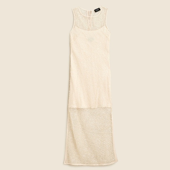 J. Crew Cream Sleeveless Maxi Dress J. Crew Cream Sleeveless Maxi Dress